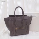 CELINE MICRO LUGGAGE HANDBAG IN LAMINATED LAMBSKIN 167793-14 JH05888Dy68