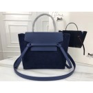 Celine mini Belt Bag Suede Leather A98310 Dark blue JH06216tp88