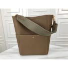 Celine Seau Sangle Original Calfskin Leather Shoulder Bag 3369 gray JH06139Td71