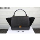 Celine Trapeze Bag Original Leather 3342-4 black JH06509hn36