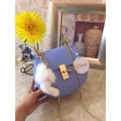 Chloe Drew Shoulder Bags Calfskin Leather 3369 Light Blue JH08930VQ41