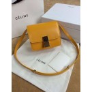 Copy 1:1 Celine Classic Box mini Flap Bag Smooth Leather 11041 Yellow JH06381GO58