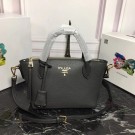 Fake 1:1 Prada Calf leather bag 1BA111 grey JH05288Av26