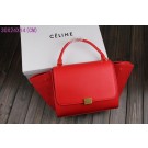 Fake AAAAA Celine Trapeze Bag Original Leather 3342-1 red JH06515oE28