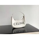 Fake Celine AVA BAG IN TRIOMPHE CANVAS AND CALFSKIN 193952 WHITE JH05789jp38