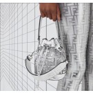 Fake Cheap Fendi MON TRESOR PU Mini Original Leather Bag 8BS010 Silver JH08560jV17
