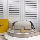 Fake Fendi BAGUETTE leather bag F2466 beige JH08503DK43