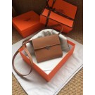 Fake Hermes Clutch Epsom calfskin H0589 brown JH01453zI86