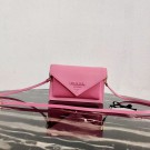 Fake Prada Saffiano leather mini-bag 1BP020 pink JH05031zK58