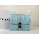 Fashion 2015 Celine Classic retro original true snakeskin 11042-1 sky blue JH06574FA65