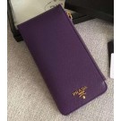 Fashion Prada Saffiano Leather Business Card Holder BR1751 Purple JH05344EB73