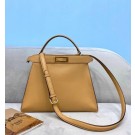 Fendi PEEKABOO ISEEU MEDIUM leather bag 70193 apricot JH08485DO87