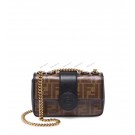 Fendi WALLET ON CHAIN 8HF836 black JH08666eq83