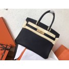 First-class Quality Hermes Birkin 35CM Tote Bag Original Togo Leather BK35 black JH01632JF90