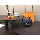 Hermes Constance Original Leatehr mini Shoulder Bag 8006 black JH01624aJ41