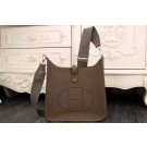 Hermes evelyne hot style original leather H1188 dark gray JH01739BV46
