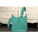 Hermes evelyne hot style original leather H1188 light green JH01743tQ92