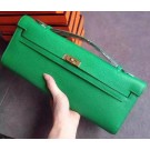 Hermes Kelly 31cm Clutch Original Leather KL31 Green JH01410nR86