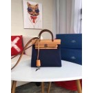 Hermes mini Herbag Original Canvas Leather & Calfskin 45987 Royal&brown JH01184lH78
