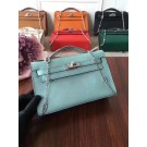 Hermes Mini Kelly Tote Bag Epsom leather 1707 Light blue JH01537Ga14