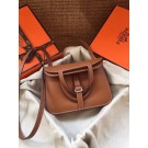 Hermes Original Halzan mini bag H069523 brown JH01418gt51