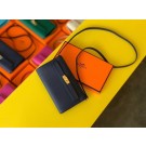 Hermes Original kelly espom leather to go woc Bag H4087 royal blue JH01222jW13