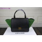 Imitation 2015 Celine classic nubuck leather with original leather 3345 black&green JH06553Sn26