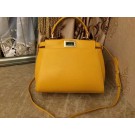 Imitation 2015 Fendi winter best-selling model original leather 55211 yellow JH08816VJ28