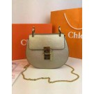 Imitation AAA Chloe Drew Shoulder Bags Calfskin Leather 2709 Gold JH08947Qz50