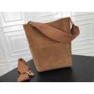 Imitation Best Celine Seau Sangle Original Suede Leather Shoulder Bag 3369 brown JH06140CD19