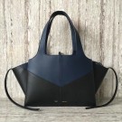 Imitation Celine calf leather Tote Bag 43342 Royal Blue&black JH06055EB28