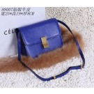 Imitation Celine Classic Box Small Flap Bag Calfskin 88007 Blue JH06384mf57