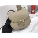Imitation Celine Compact Trotteur Cattle leather Mini Shoulder Bag 1268 Khaki JH06177qN69