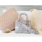 Imitation DIOR MEDIUM LADY D-LITE BAG Gray Toile de Jouy Reverse Embroidery M0565OR JH06688Yx32