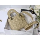 Imitation Fashion LADY DIOR MY ABCDIOR BAG Cannage Lambskin M0538O Beige JH06721Ft19