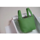 Imitation Hermes Picotin Lock PM Bags Togo Leather H5599 green JH01224dm74