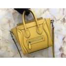 Imitation Hot Celine NANO MINI Tote Bag Original Leather A3560 yellow JH06236CQ60
