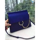 Imitation Hot Chloe Faye Shoulder Bag Suede Leather 9201L blue JH08923Rl62
