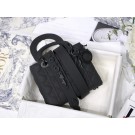 Imitation LADY DIOR MY ABCDIOR BAG Black Ultramatte Cannage Calfskin M0538SLOI JH06893Gp56