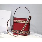 Imitation Luxury DIOR DIORODEO HOBO TAS VAN KALFSLEER M5871 red JH07429VD53