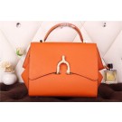 Imitation Luxury Hermes kelly 35CM stirrup top handle bag 30560 orange JH01759VD53