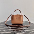 Imitation Prada Deer skin bag tote 1BC145 brown JH04897fJ59
