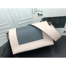 Imitation Top Celine frame Bag Original Calf Leather 5756 white.grey JH06099eP47