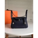 Imitation Top Hermes Lindy togo Original Leather Shoulder Bag 5086 black JH01609eP47