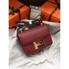 Knockoff Hermes Constance Bag Epsom calfskin H0713 fuchsia JH01502Hv51