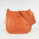 Knockoff Hermes Cowhide Evelyne Messenger Bag 6309 Orange JH01373xd98