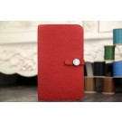 Knockoff Luxury 2015 Hermes new model original leather clutch 6648 red JH01809Pd89