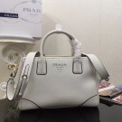 Knockoff Prada Calf leather bag 1BA2019 white JH05397ll66
