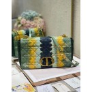 MEDIUM DIOR CARO BAG Embroidered Denim M9242 blue JH06693IN59