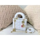 MINI LADY DIOR BAG Cannage Lambskin M0505OC white JH06690dt49